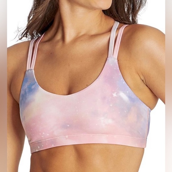 Wildfox Other - Wildfox brand, size medium, pink cosmic cloudy wash strappy racerback bra
